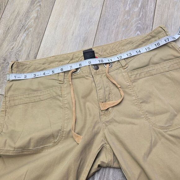 The North Face Nobel Stretch Pant khaki tan Womens Size 12 Roll Up - Picture 9 of 15